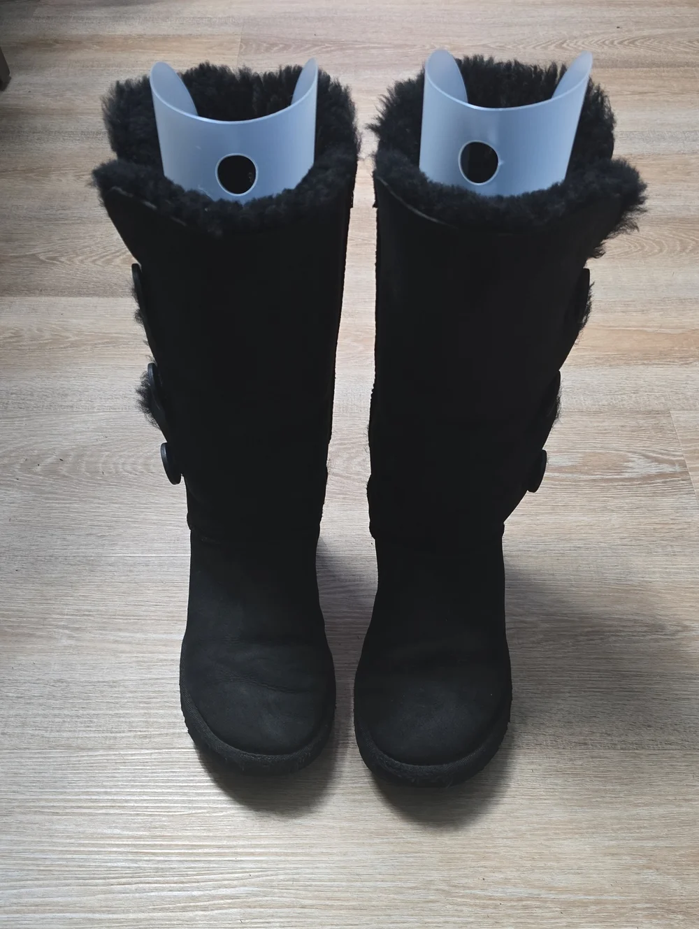 UGG Bailey Button Triplet Boot Black Tall  Boots 9